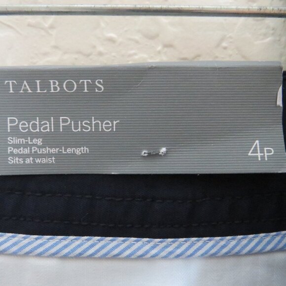 Talbots* Women's Pedal Pusher-Length Slim-Leg Sits at Waist Capris Pants~Size 4P - Picture 5 of 13